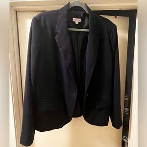 Merona Navy Blue One Button Blazer size 14